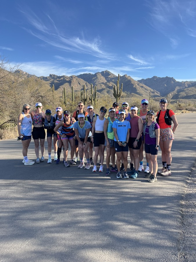 Group ride in the desert