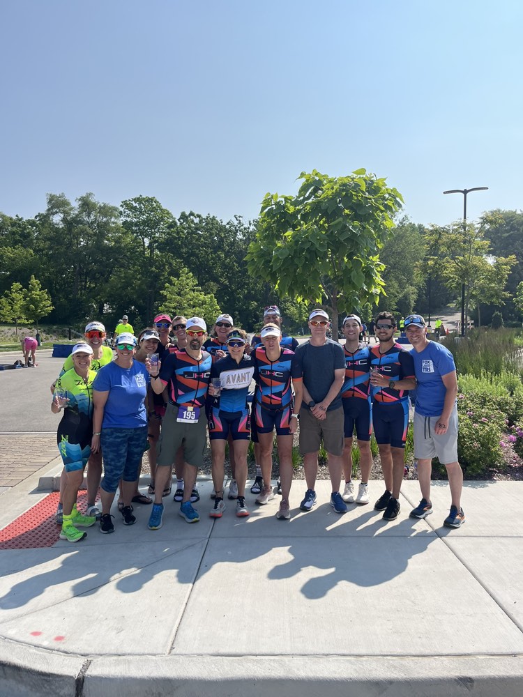 Team JHC athletes gathered at a race